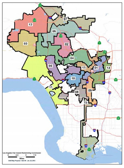 Los Angeles City Council District Map 2021 Redistricting: Will City Council Districts Be Relocated, Redirected,  Or Remain Untouched?